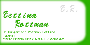 bettina rottman business card
